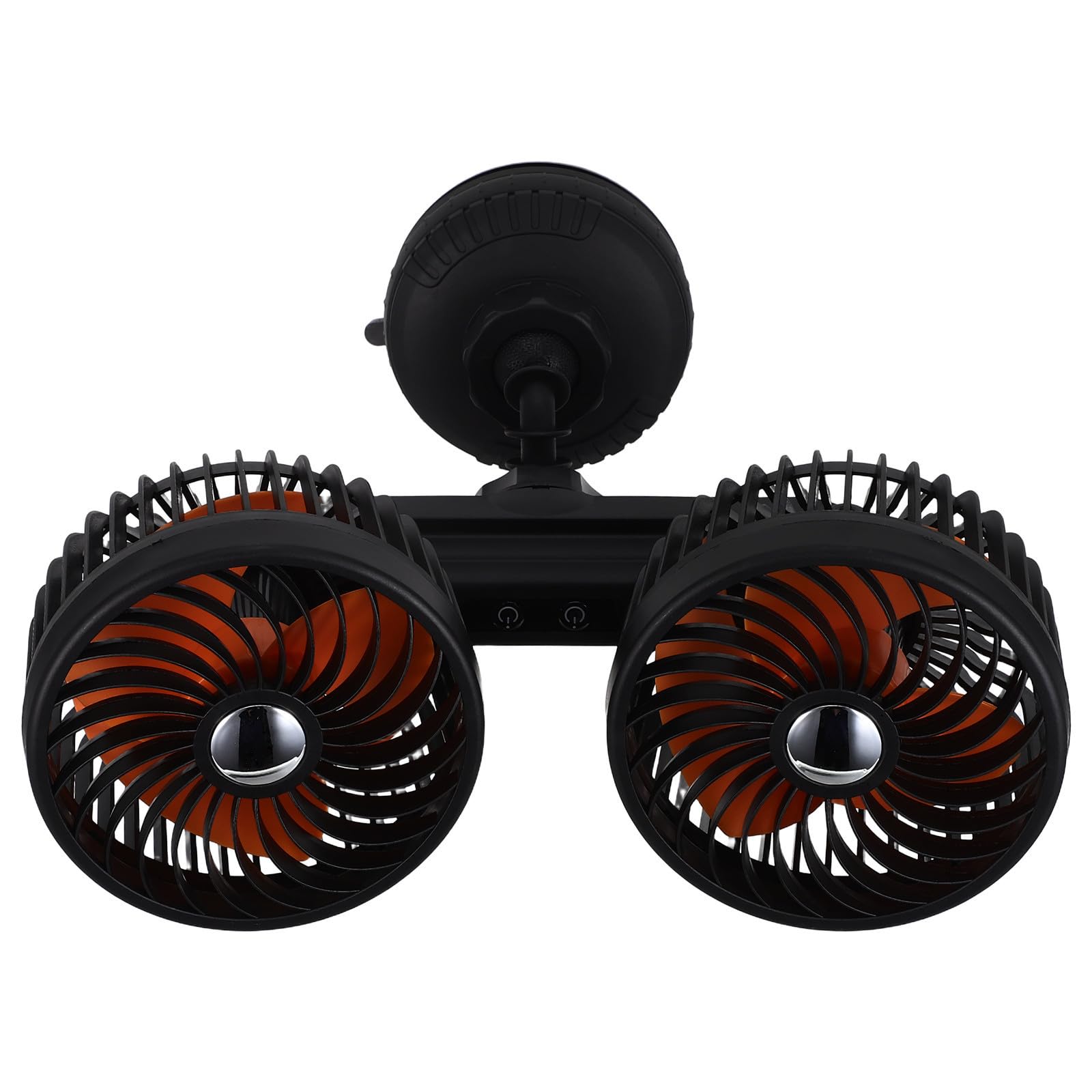Ventilateur Silencieux Rechargeable 4000mAh Noir à Double Tête