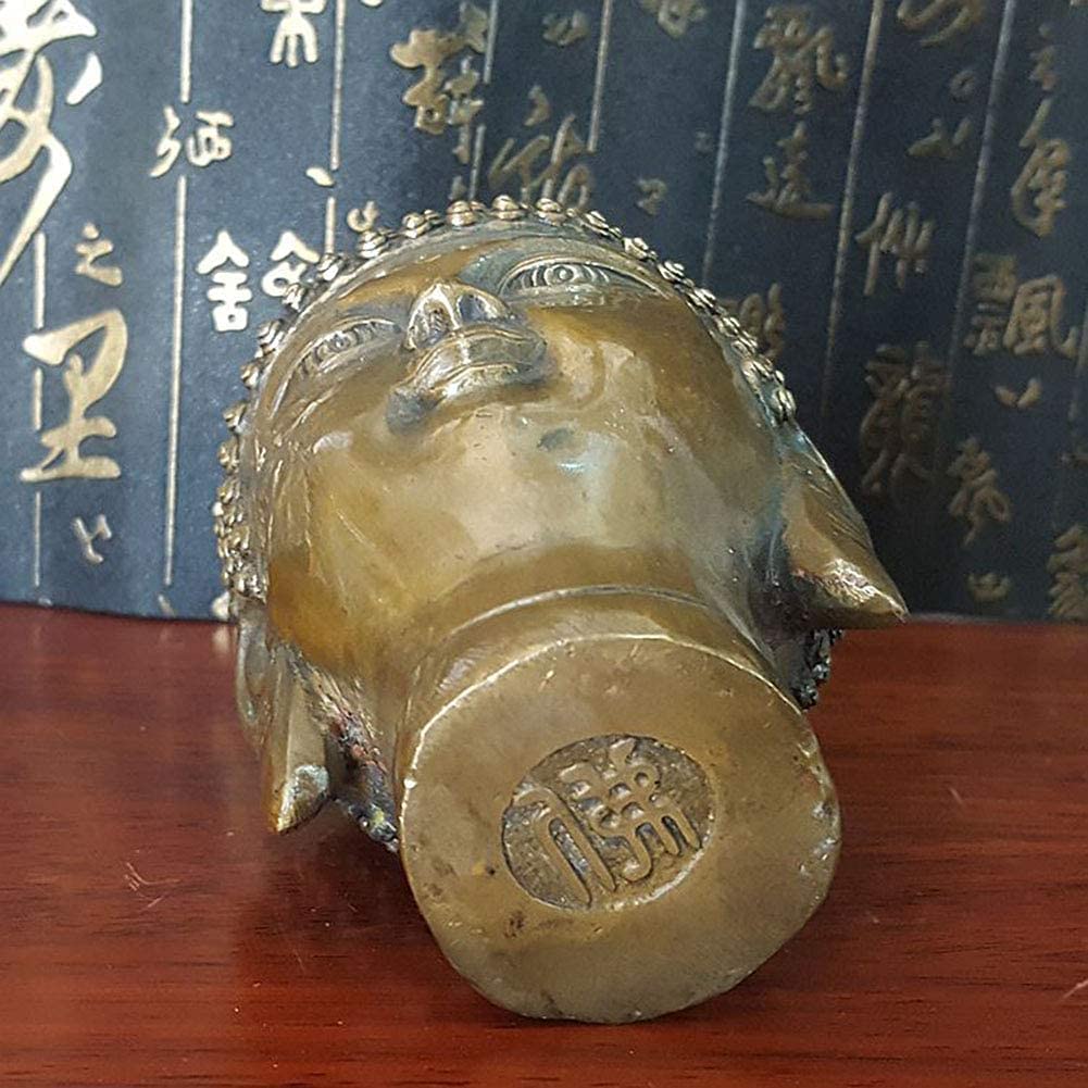Amazon.co.jp: 仏頭の彫刻の装飾、仏教の祈りの装飾釈迦牟尼仏の胸像の