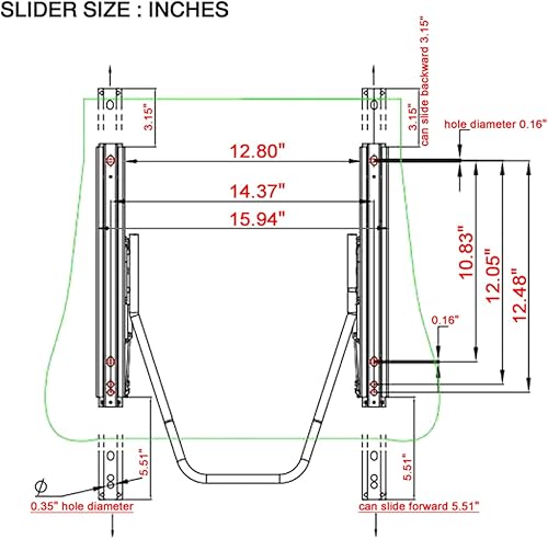 Miniatura 6 de FREEMOTOR802 Asientos universales de carreras, asientos deportivos reclinables con control deslizante de doble bloqueo ajustable, 1 unidad (lado del