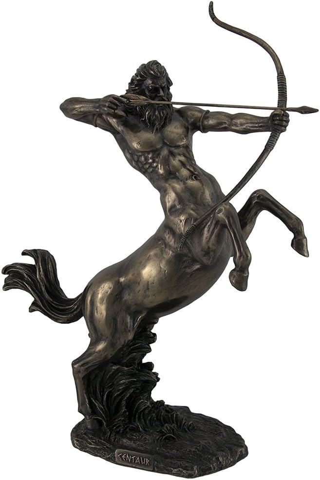 Veronese Design Rearing Centaur Shooting Arrow Bronze Finish Statue 14 Inch