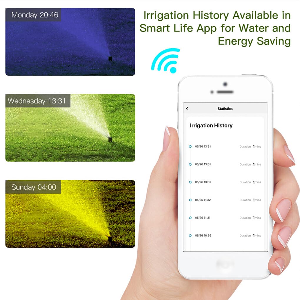 Smart Faucet Timer per irrigazione Regolatore per Rubinetto da Giardino Regolabile Programmatore per irrigazione Riutilizzabile programmabile a Prova di perdite