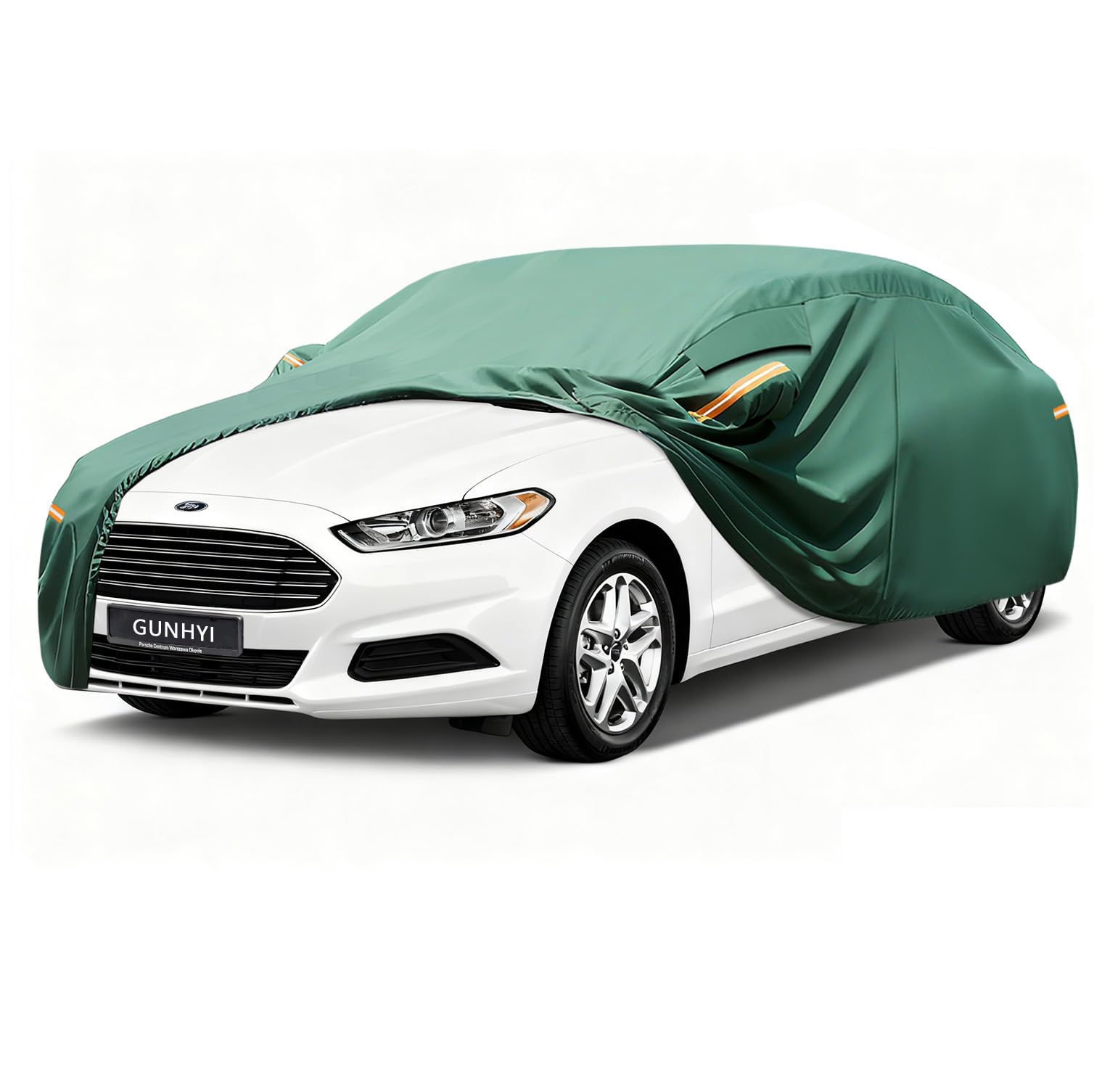 GUNHYI Car Cover Custom Fit Ford Fusion 2005-2025 Waterproof All-Weather 16-Layer Heavy Duty Full Exterior Cover with Vents