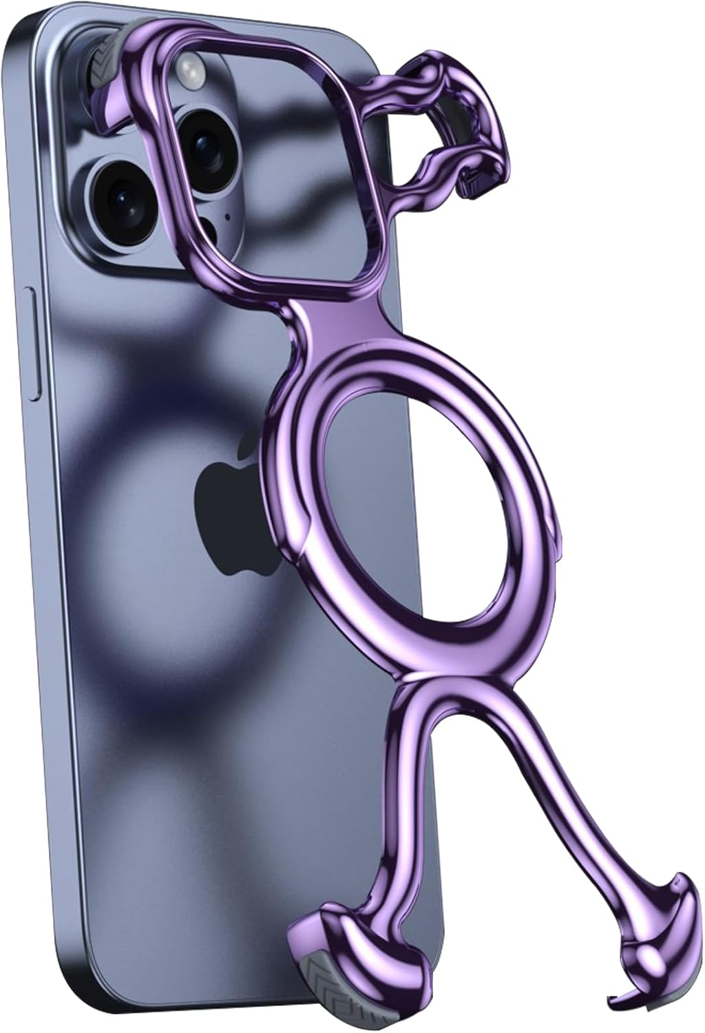 Case for iPhone 13 Pro Max/13 Pro/13, Lightweight PC Frame Shell [Compatible with MagSafe] Streamlined Design, Comfortable Grip,Purple,13