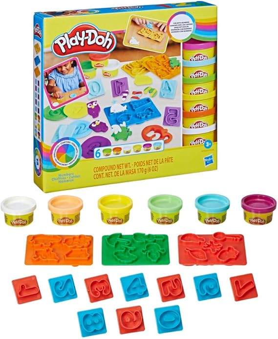 Play-Doh, Massinha de Modelar Infantil, Kit Inicial de Números