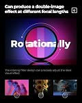 K&F CONCEPT 77mm Bilateral Motion Blur Effect Filter - Multilateral Trailing Shadows Effect, K9 Optical Glass, Special Effect Filter for Camera Lens