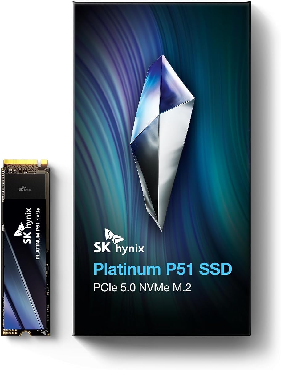 Platinum P51 2 TB PCIe Gen5 NVMe M.2 2280 SSD interno I Hasta 14.700 MB/s de lectura, 13.400 MB/s de escritura I con tecnología NAND Flash de 238 capas