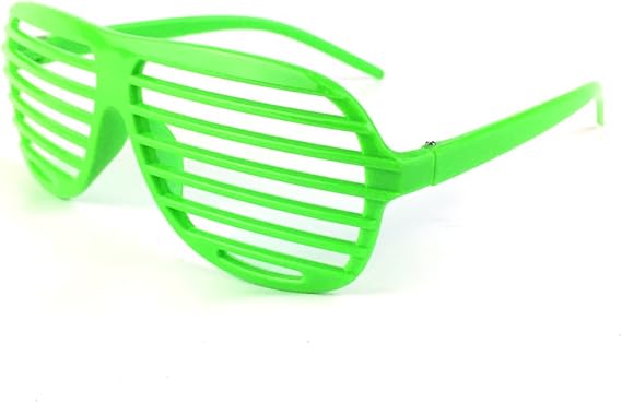 Amazon シャッターシェードサングラス メンズ レディース メガネ ブラインド おもしろサングラス 14 Lightgreen Cog 0001 F Grn2 サングラス 通販