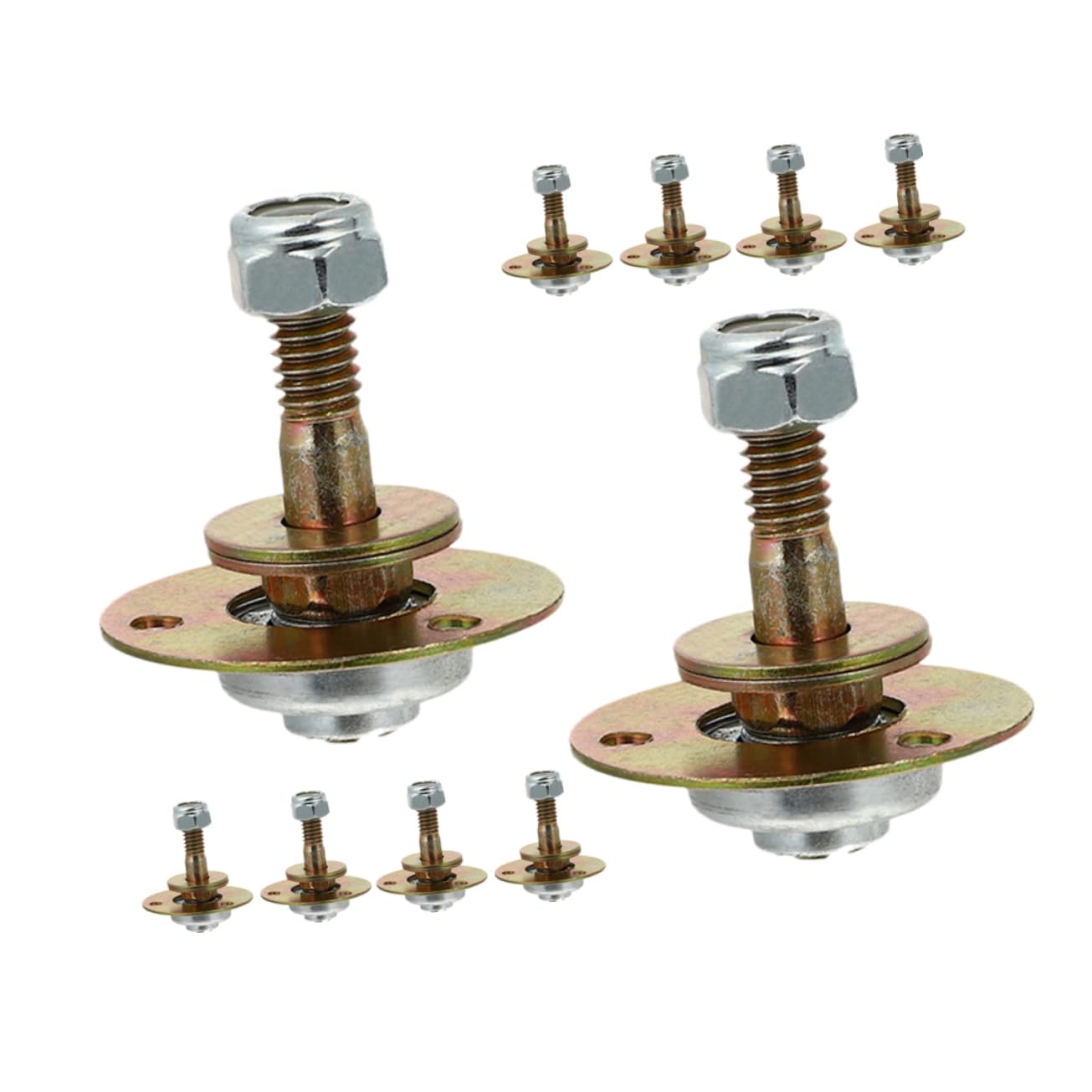 SOLUSTRE 10 Piezas De Rodamientos Mecánicos M8x45mm Para Mecedoras, Herrajes De Soporte Para Muebles, Accesorios De Reparación Para Movimiento Suave y Duradero