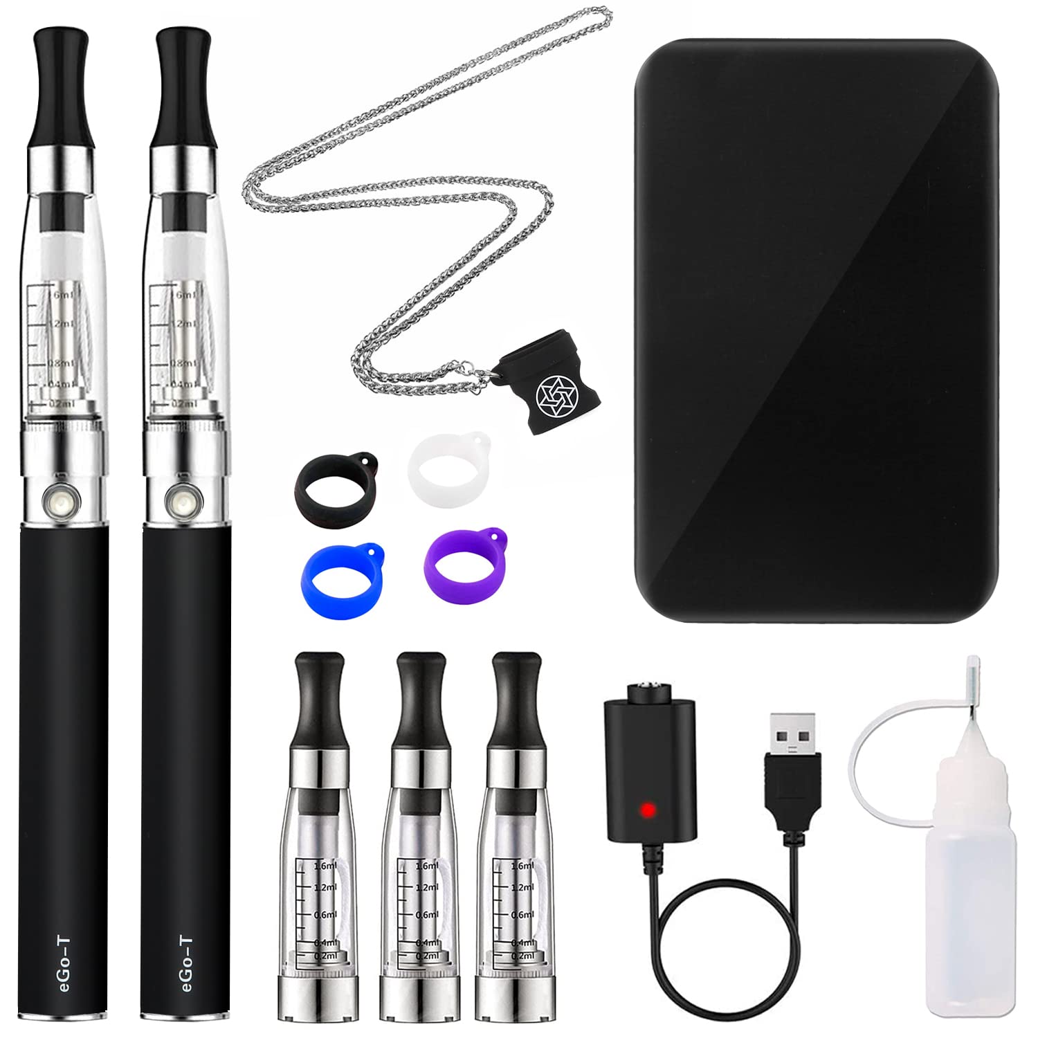 E-cigarette Vape Pen Starter Kit Discoball 2 E-cig Pens, Top Fill 1.6ml  Cartridge, Ego Rechargeable Battery, No Nicotine : Amazon.co.uk:  Electronics & Photo