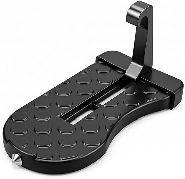 Car Door Step for Car Roof Access, Anti-Slip Foldable Door Latch Step for SUV Truck, Black Heavy Duty Car Step