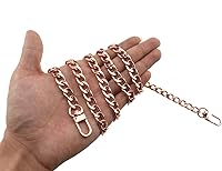 Vista 58 de HAHIYO Correa metálica de cadena para bolso de 43.3' de oro para bolso cruzado, bandolera y bolso de mano, cómoda y plana de 0.4' de ancho, extra