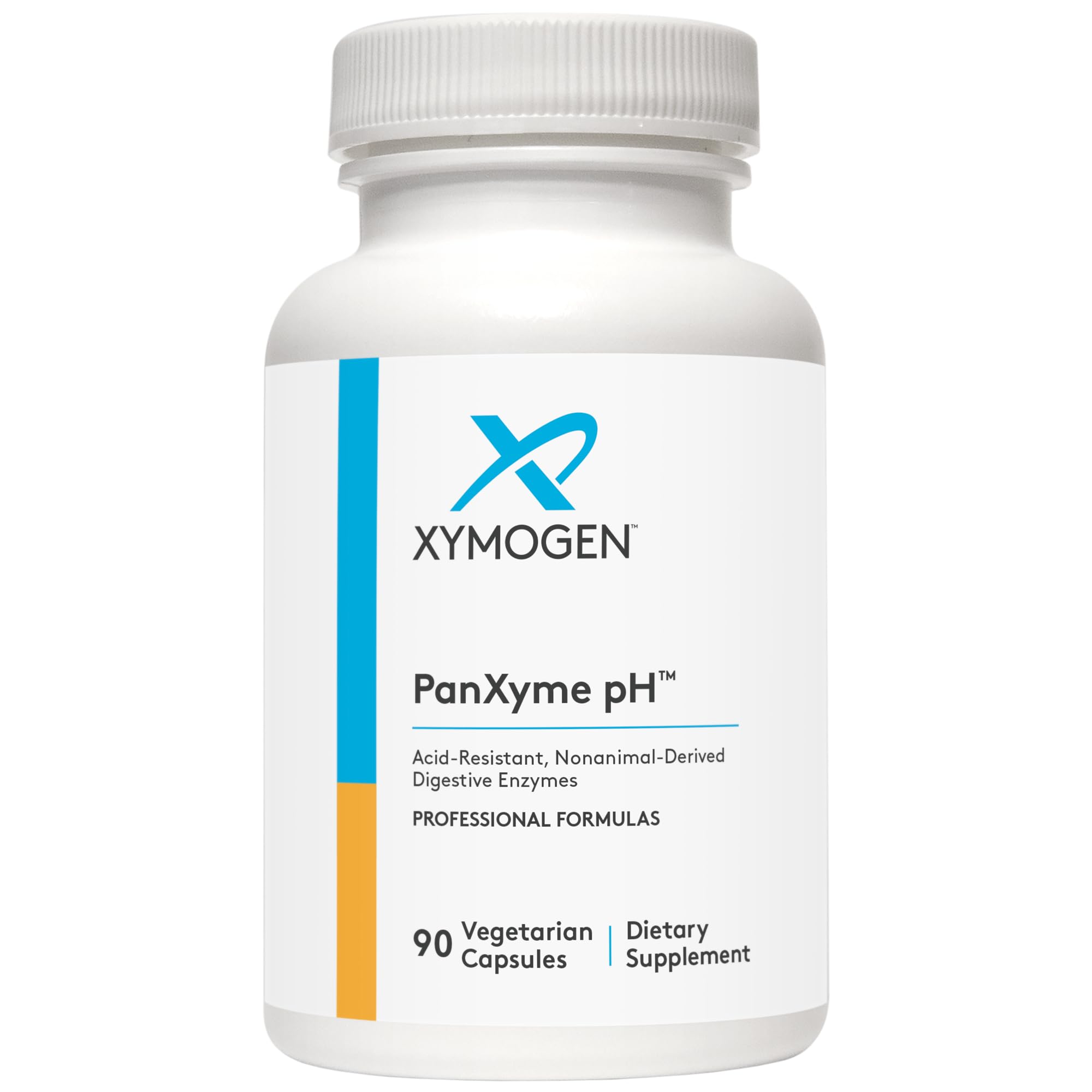 XYMOGEN PanXyme pH - Digestive Enzymes for Gut Health - Amylase, Lipase, and Protease Enzyme Supplement - Gut Health Supplements for Digestion Support - Gluten Free + Vegan (90 Capsules)