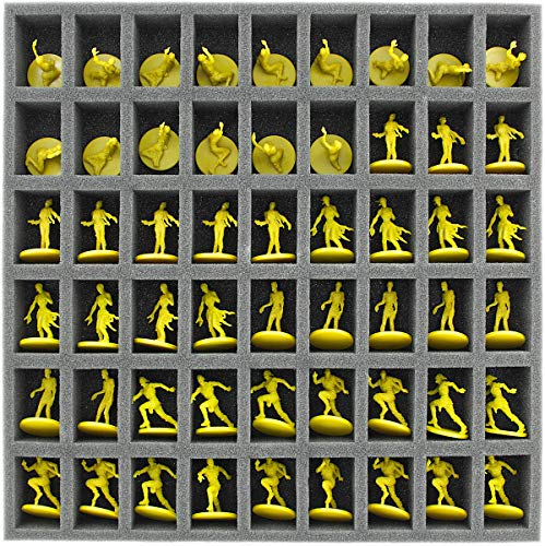 Feldherr AG035ZC02 35 mm Schaumstoffeinlage mit 54 Fächern kompatibel mit Zombicide Brettspiel Box – Bild 5