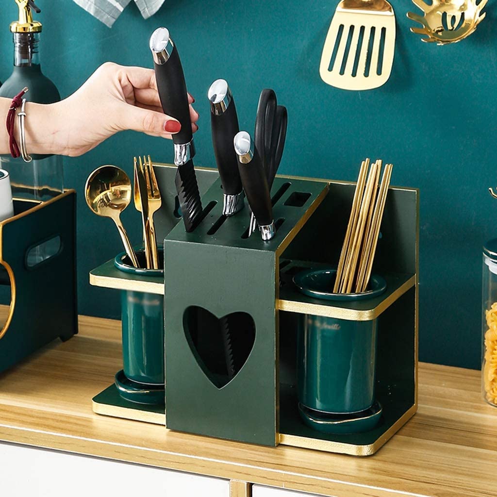 Stojak Kuchenny na Noże Bez Noży, Blok Na Noże Kuchenne Stojak Chopstick Cage Uchwyt Nóż Kuchenny Materiały Knife Block