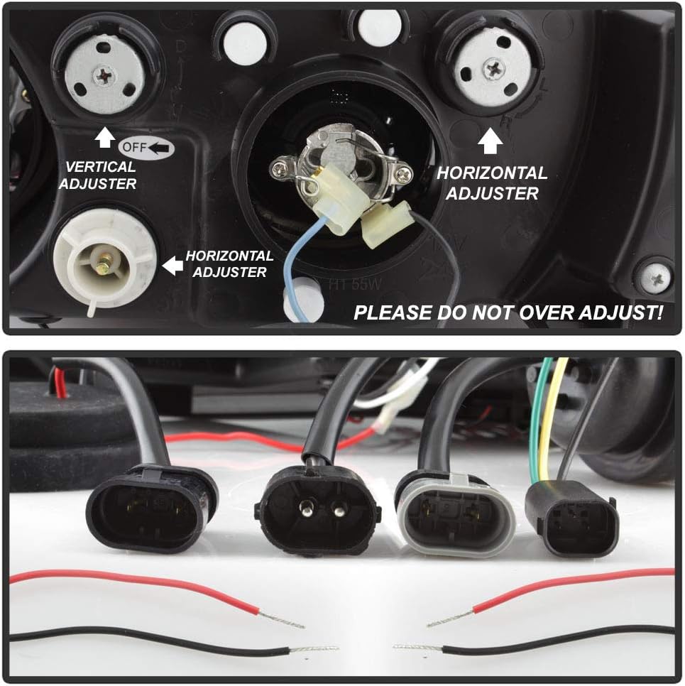 ACANII LED Halo Black Projector Headlights for BMW Z3 1996-2002 5