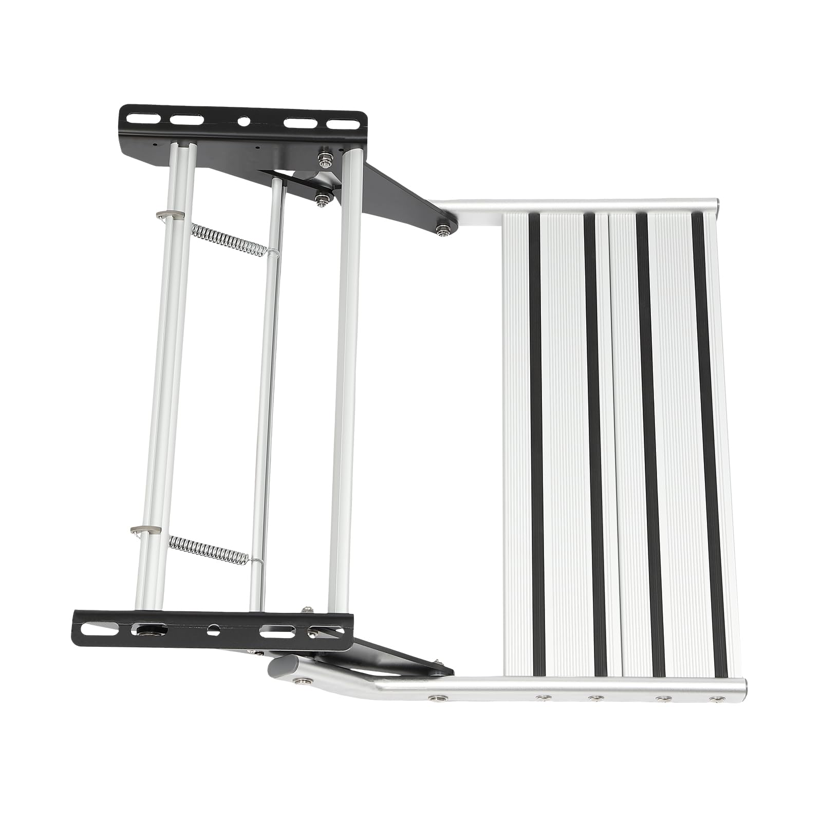 RV Step Entry, scala singola per roulotte, per soggiorno, camper, camion, ingresso manuale, in lega di alluminio, passo da viaggio, mobile, campeggio, rettangolare, gradino di entrata in alluminio