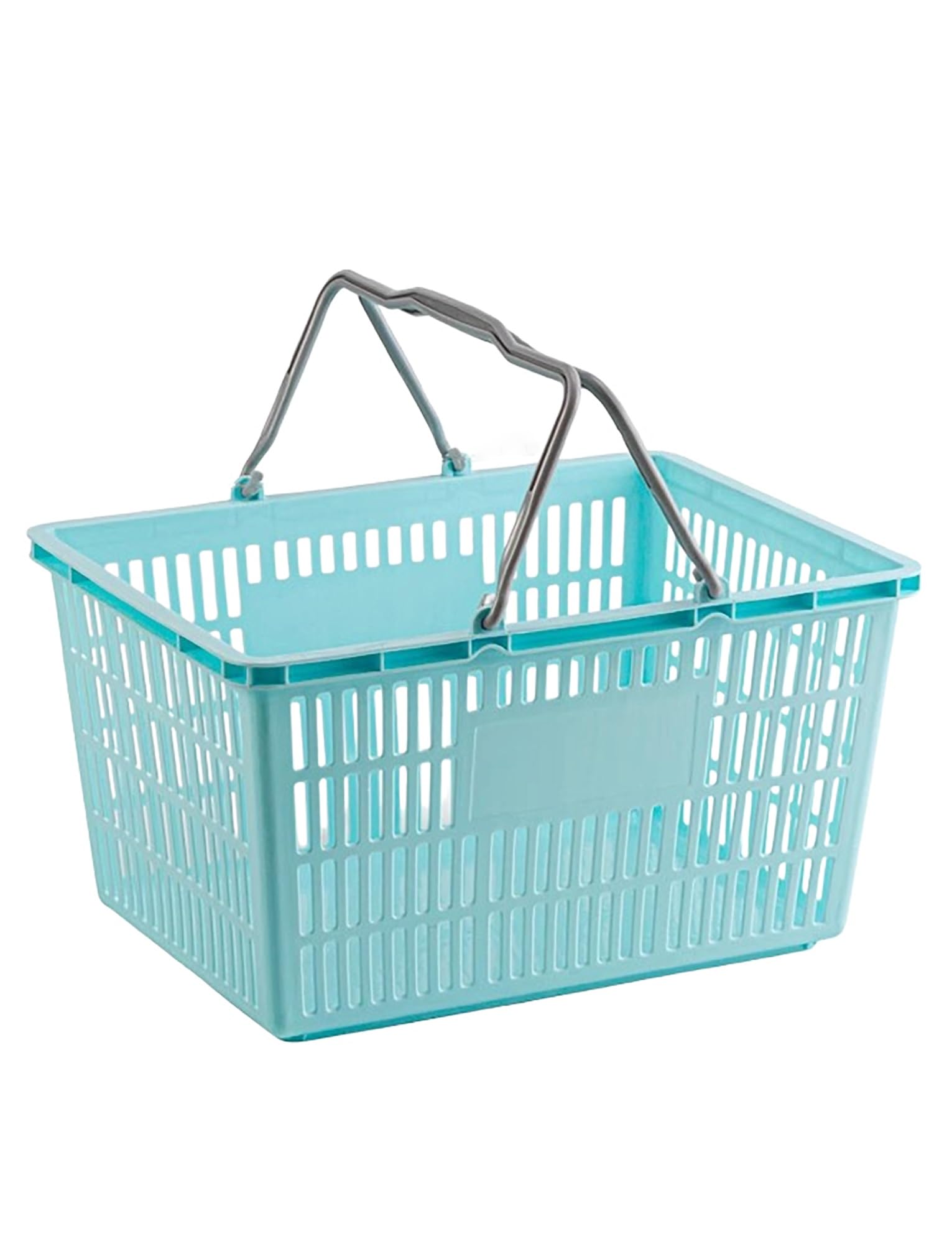 Cestini pieghevoli in plastica con manici, confezione da 8 contenitori resistenti per generi alimentari, lavanderia, picnic e organizzazione della casa
