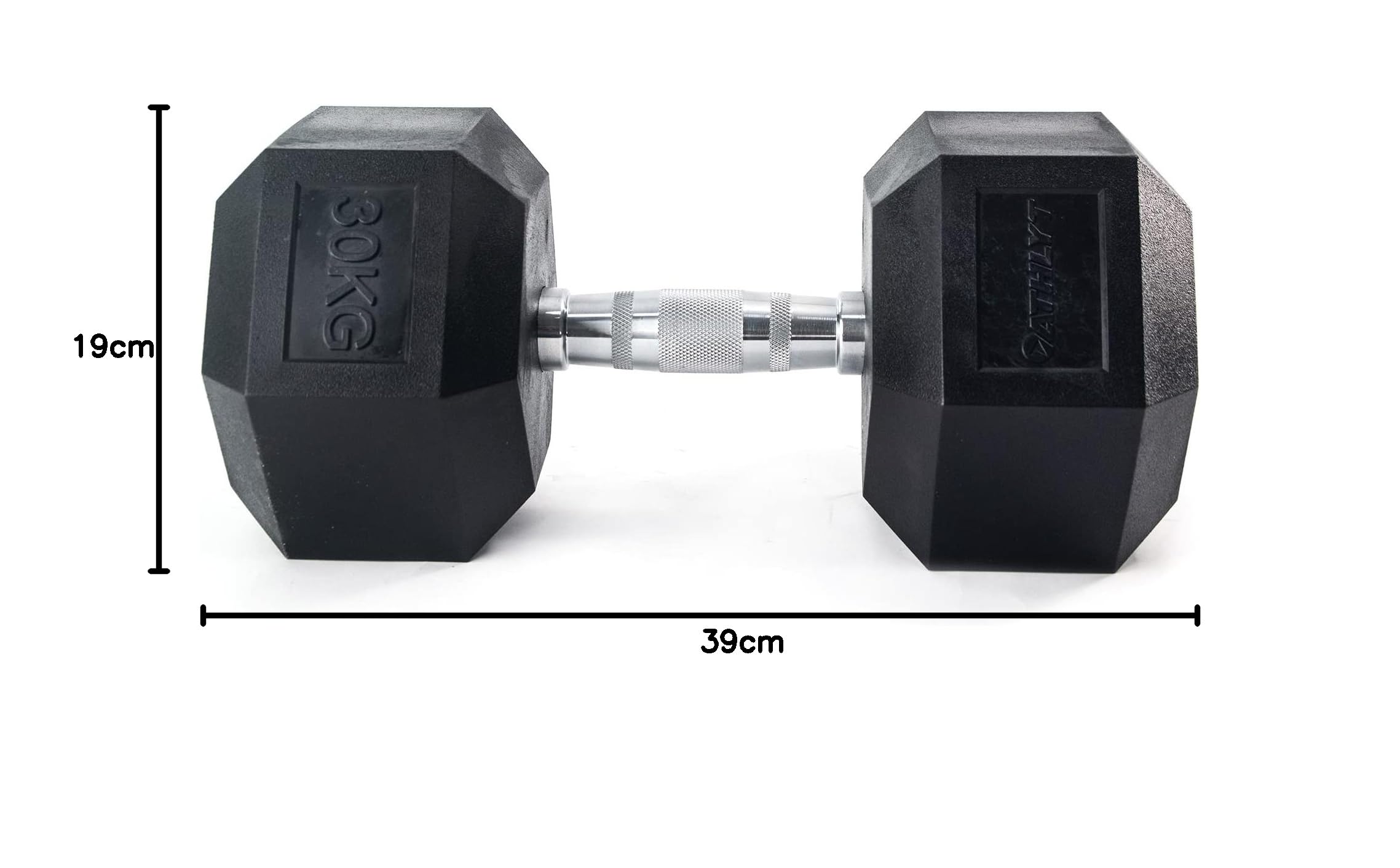 Athlyt ATH-HEX30 Hantle Sześciokątne, 30 kg Pojedyncze