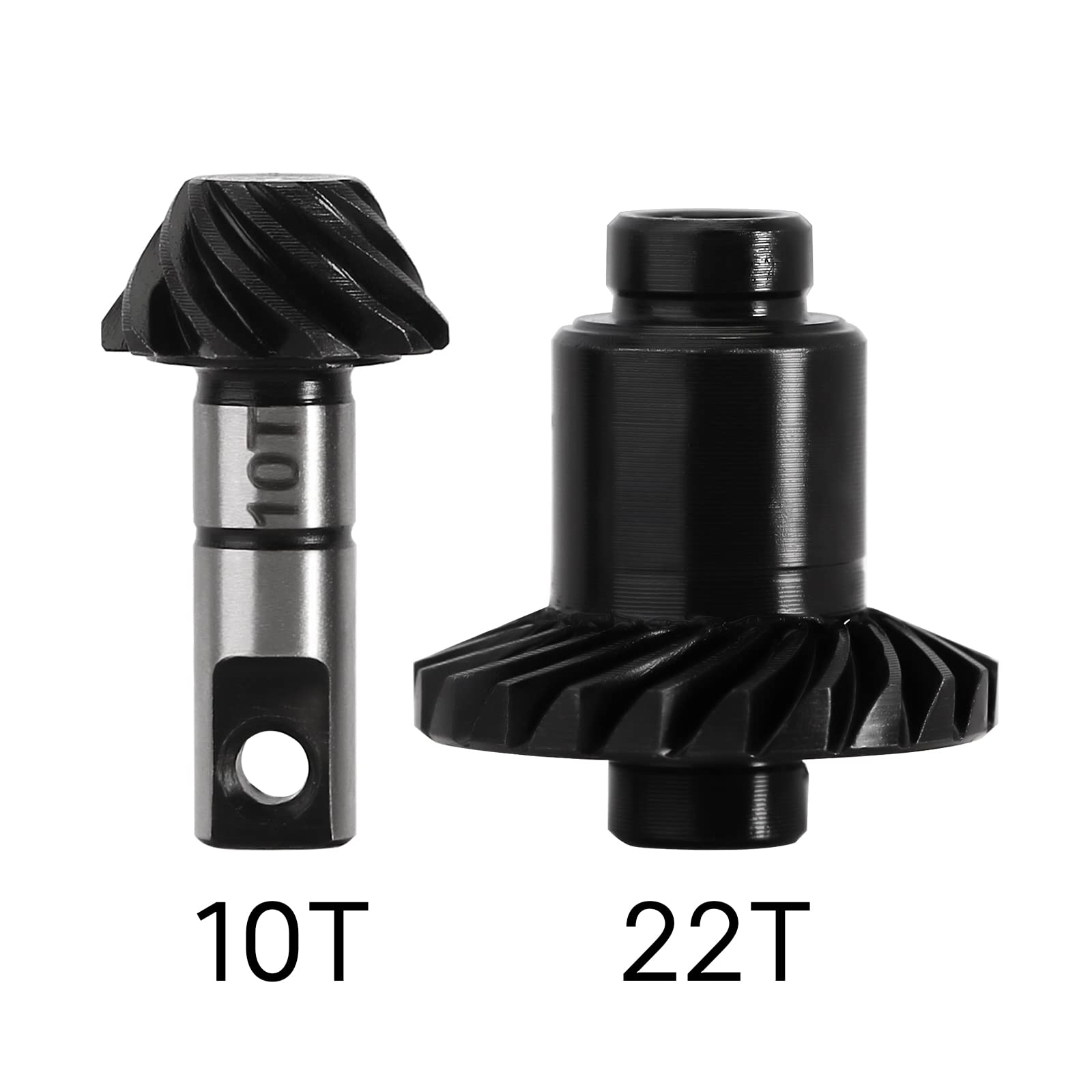 INJORA 22T/10T Underdrive Lega Acciaio Elicoidale Ingranaggio per TRX4M 1/18 RC Crawler Auto Upgrade