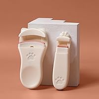 Vista 2 de Rizador de pestañas de 2 piezas, fácil de usar, rizador de pestañas, rizador de pestañas gran angular y local, moldeador de pestañas duradero, rizo