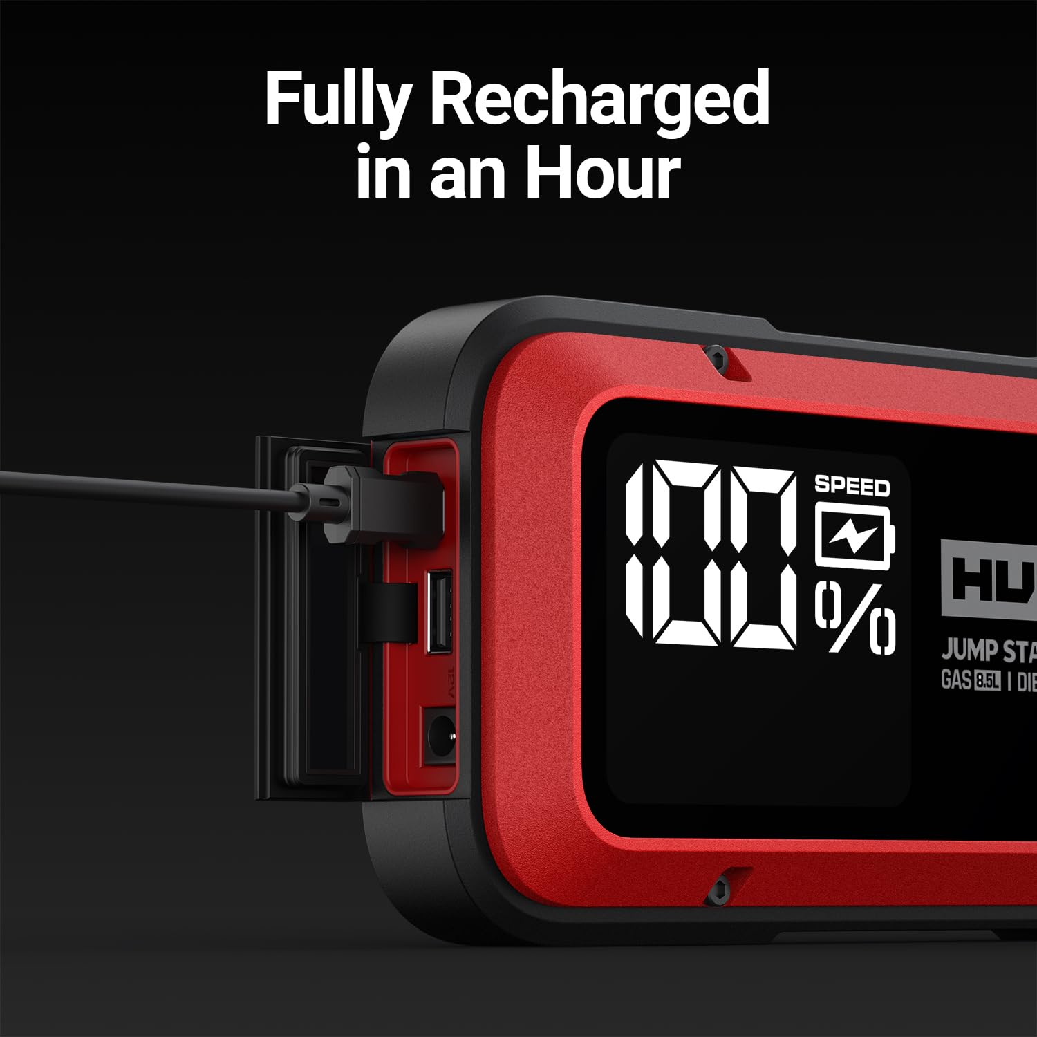 HULKMAN Alpha85 Jump Starter 2000 Amp 20000mAh Car Starter For Up To 85L Gas And