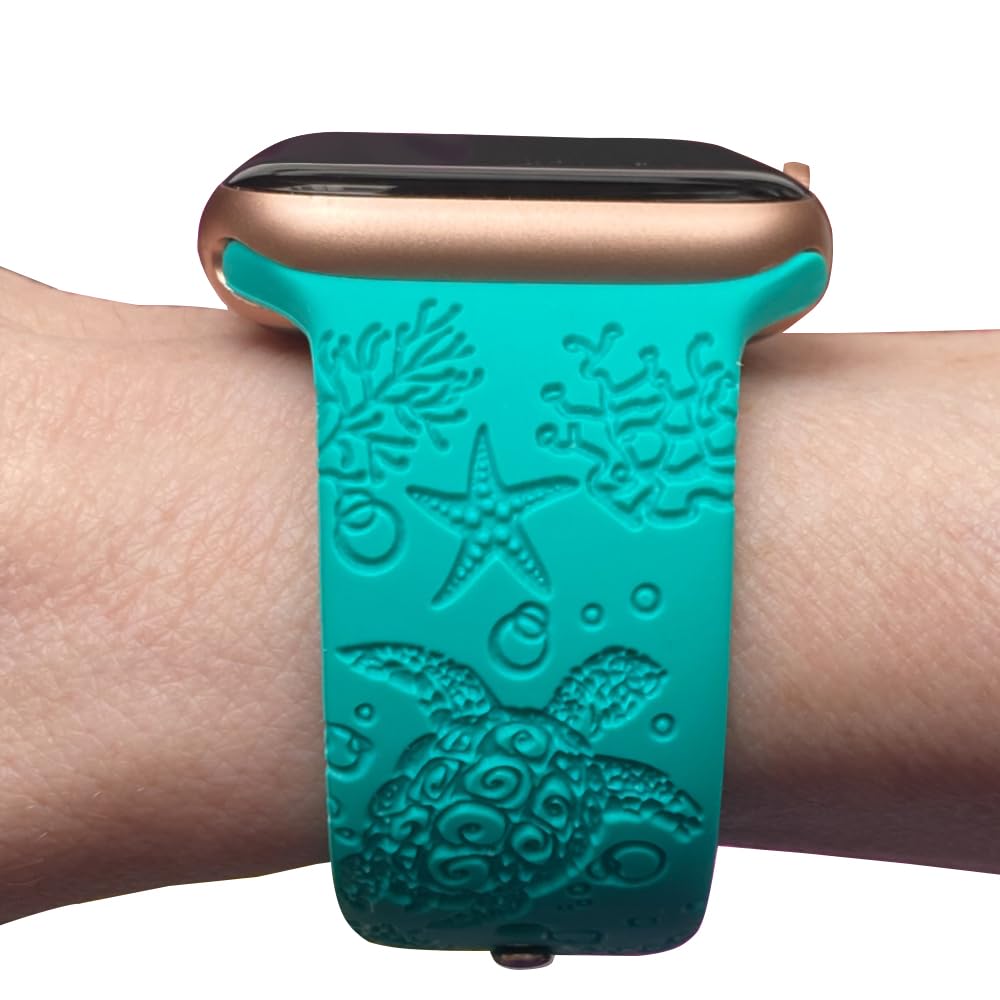 Lux Bands Smart Watch Bands for Women, Printed Silicone Watch Band, 38mm-45mm Ladies Watch Strap Compatible with Smartwatches, Sweat Resistant, For