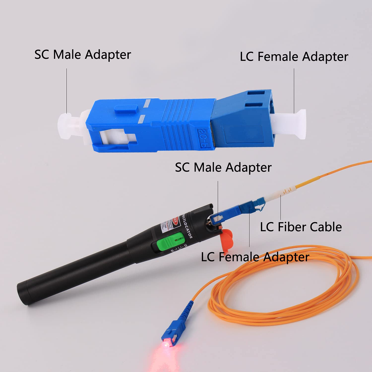 Snapklik.com : LC-SC F/M Adapter FTTH Optical Equipment Tool LC Female ...