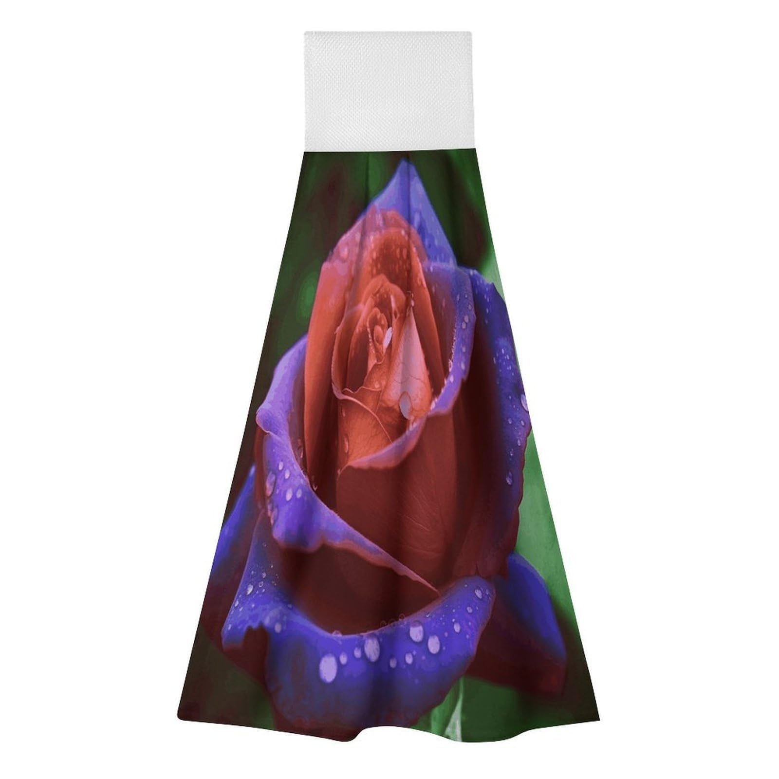 Khauerbc Style Rose2 Hand Towel For Quick Drying & Absorbent,Kitchen Towels Polyester,11.9 * 11.6 In,Yoga Towel For Bathroom,Kitchen,Gym,Shower,Hotel,And Spa