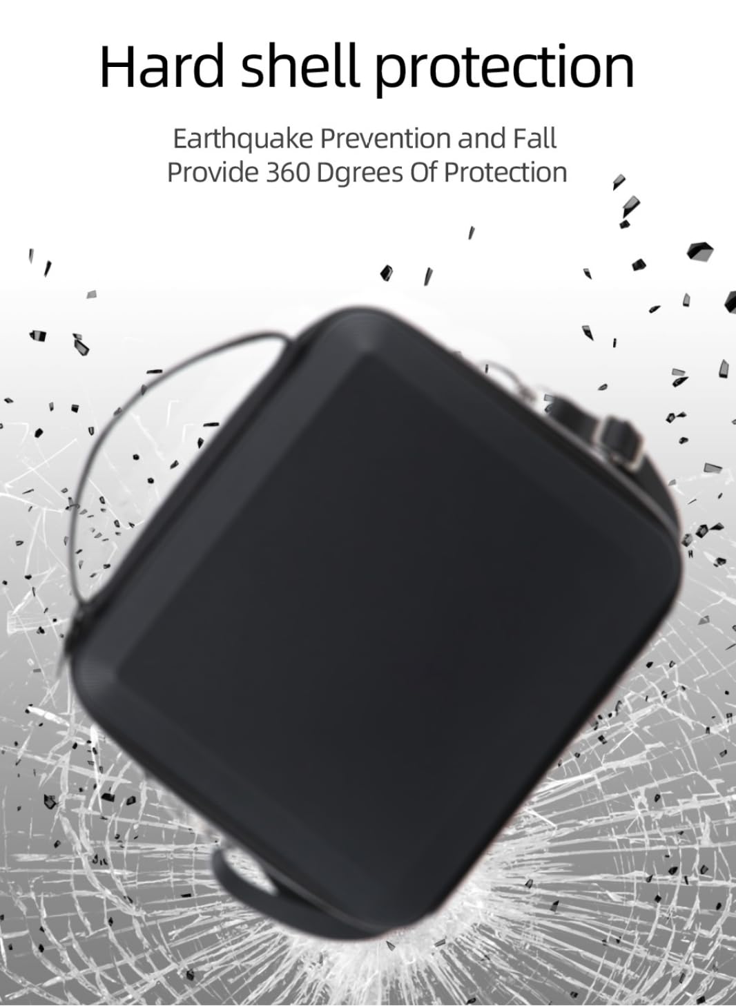 Bolsa de almacenamiento de Viaje para DJI Lito X1/Lito1 Dron Estuche de transporte de Carcasa Dura de PU a prueba de Polvo e Impermeable Caja Protectora Portátil Accesorios para Drones (Black)