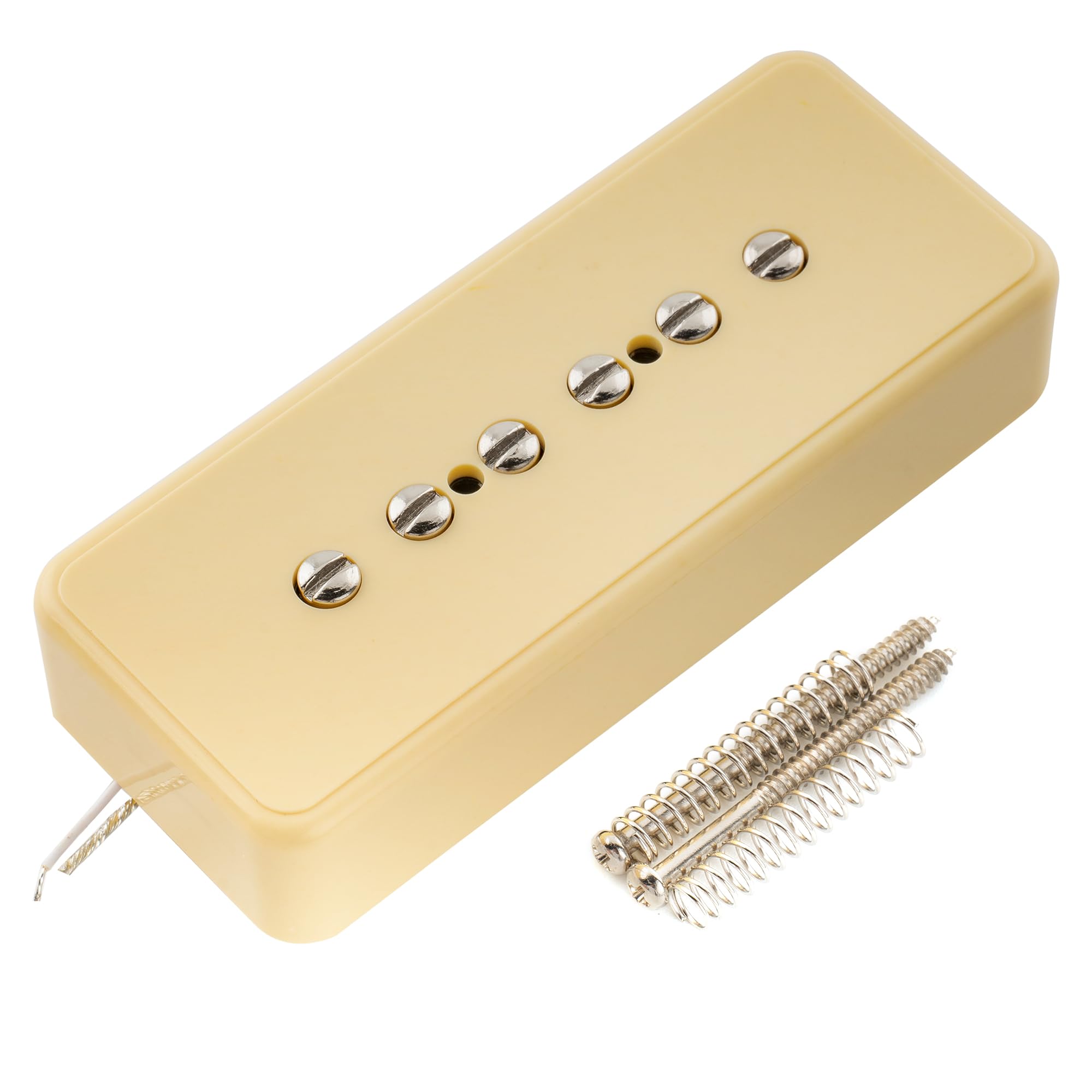 Artec ASA90 Alnico 5 Soapbar Type P90 Single Coil Pickup Electric Guitar Neck Pickup 7.5K, Cream
