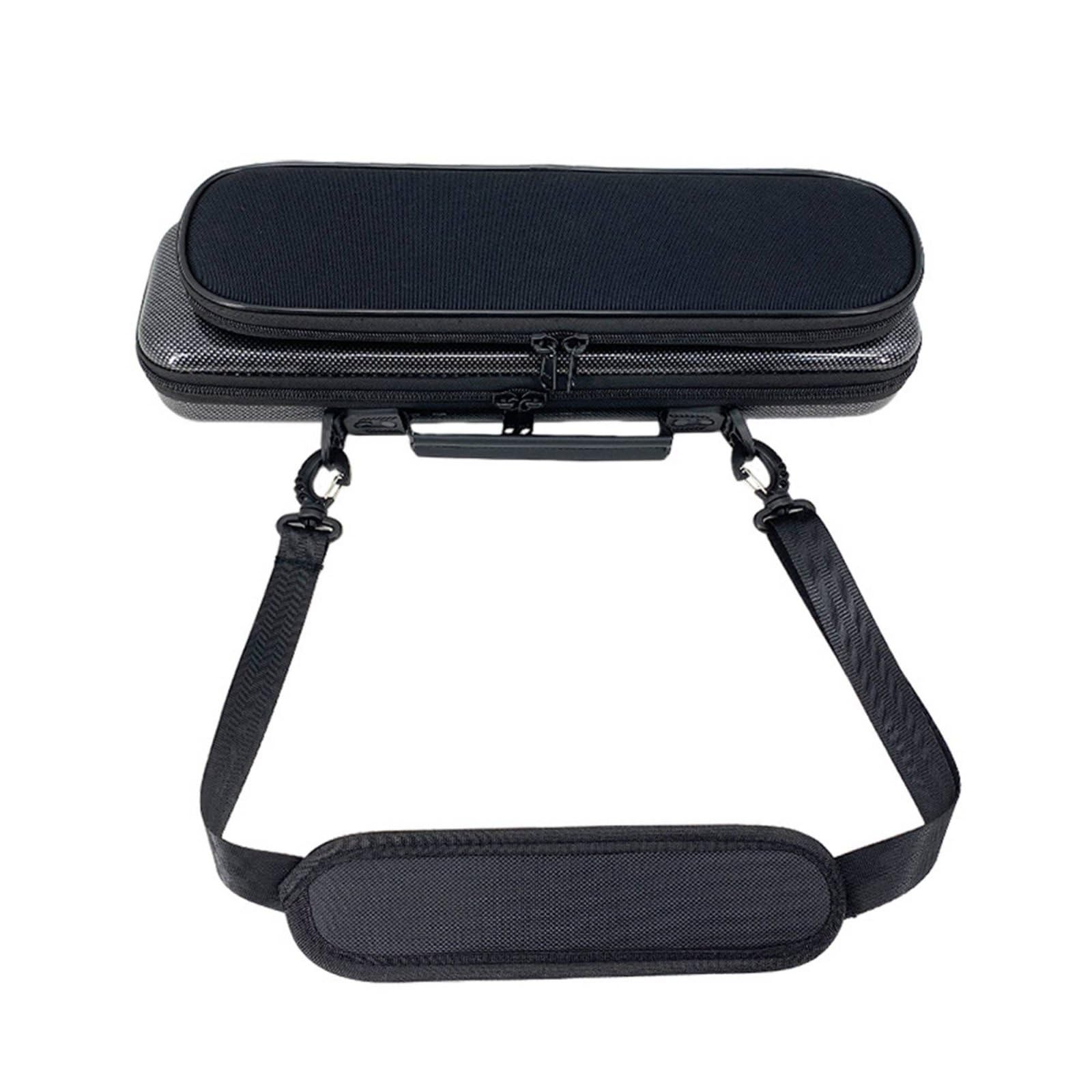 Qianly Borsa Flauto 17 Fori Resistente All'usura Astuccio Flauto Traverso Fodera Morbida Interna Portaflauto con Tracolla per Studenti, Viaggio, Scuola