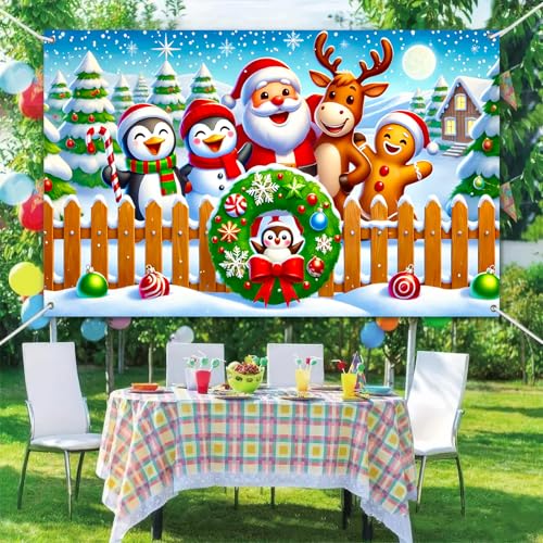 Banner Navideño BlissYard 71x43 Inch con Personajes miniatura 6