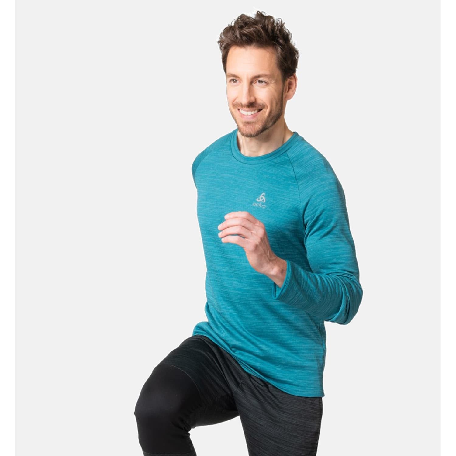 Odlo Uomo Top da Corsa Run Easy Warm
