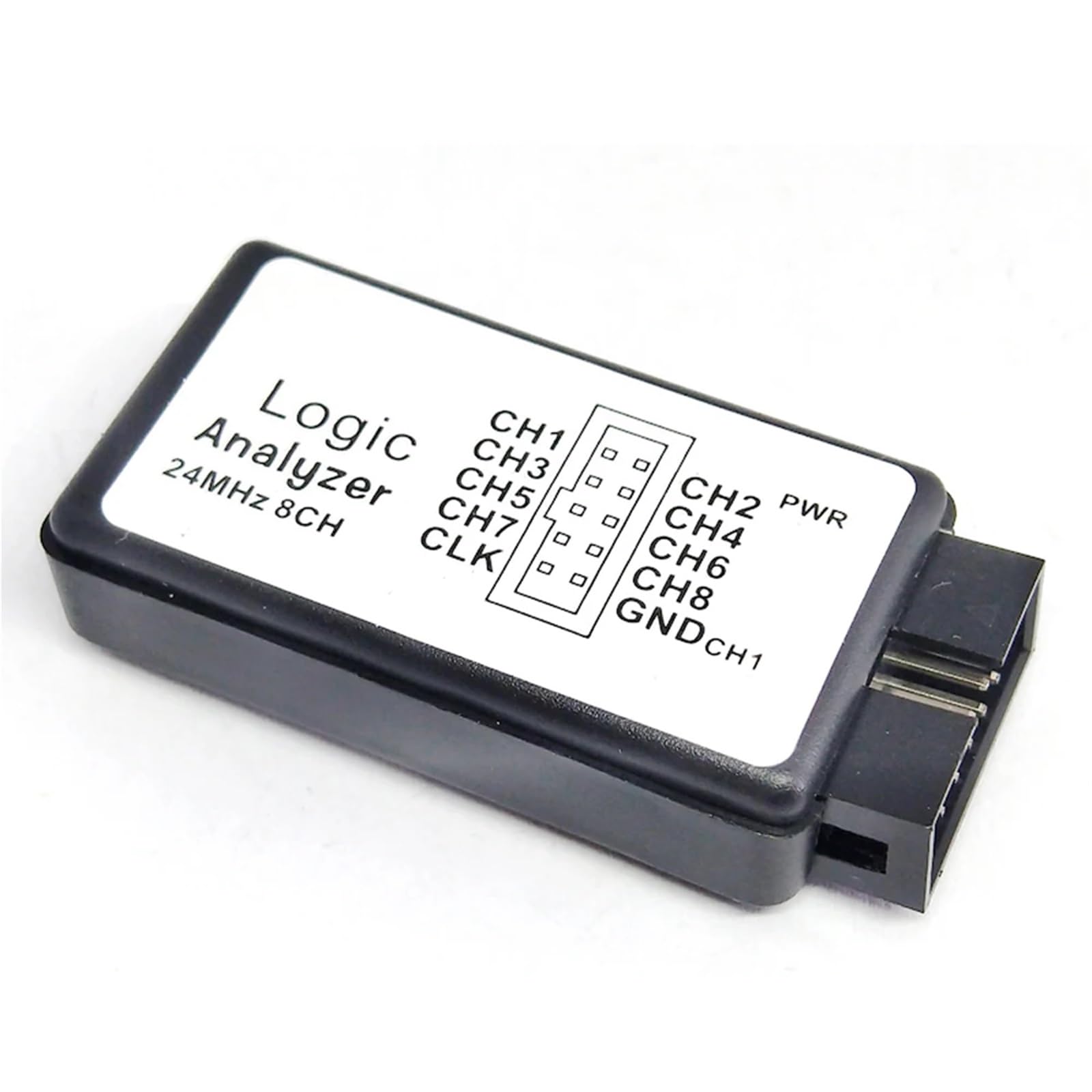 Analizador lógico USB de 1 pieza, 24 M, 8 canales, herramienta de depuración ARM FPGA, 8 canales que se pueden recopilar al mismo tiempo for analizar señales.