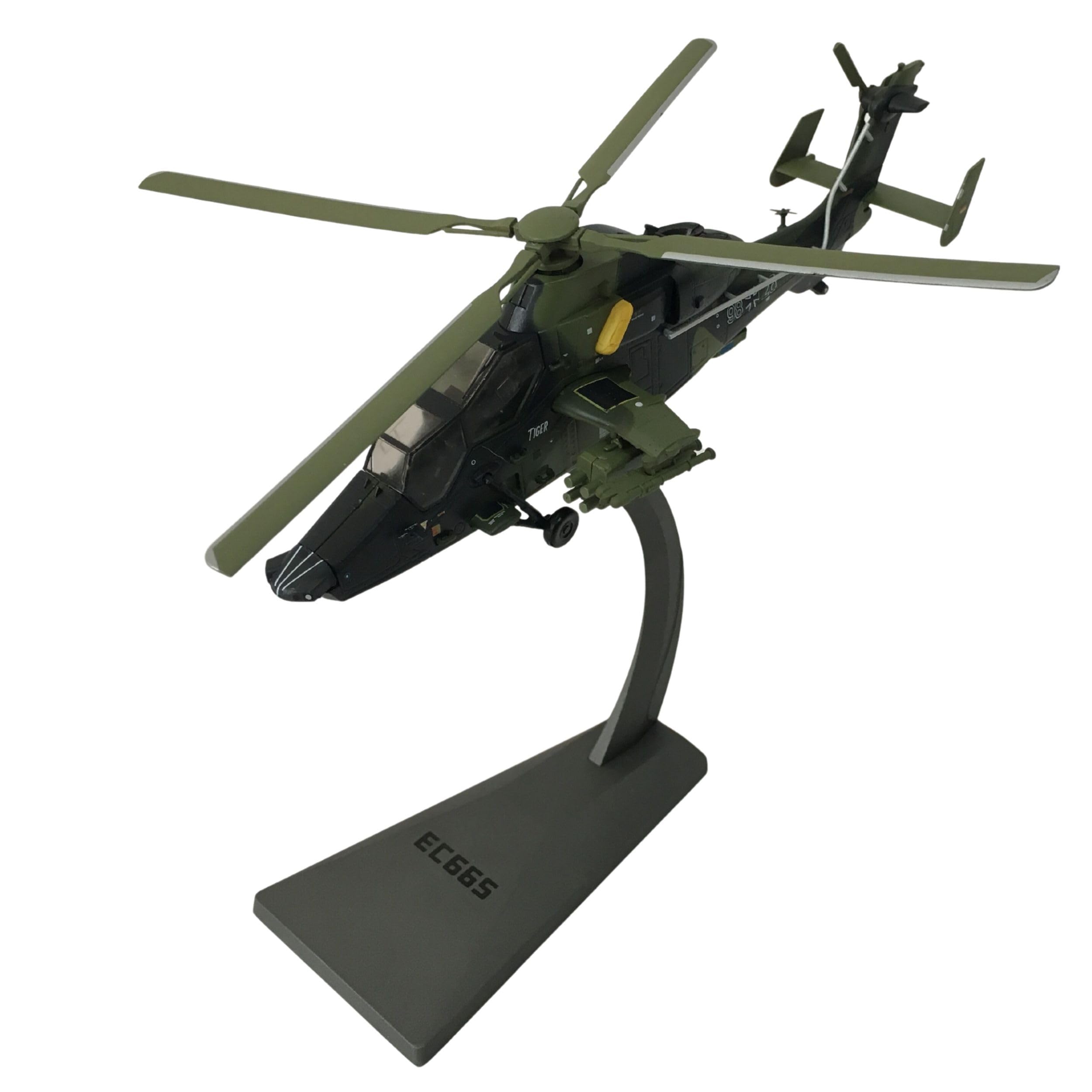 EC665 Tiger Diecast Model 1:72 Scale Attack Helicopter Military Aircraft Collectible Display Replica