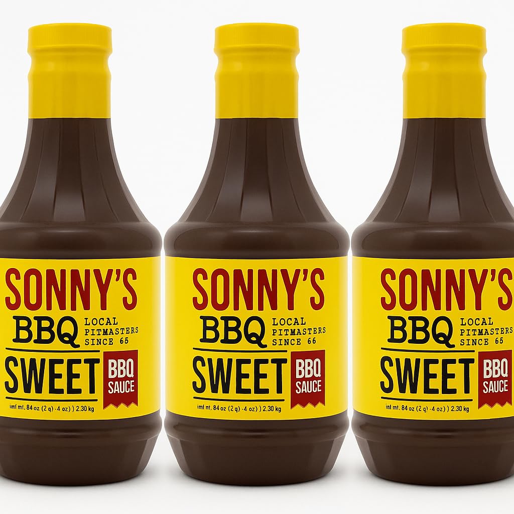 Sonny’s BBQ Sauce 41 oz – Authentic Barbecue Flavor Rich & Sweet Pit-Style (Pack of 3)