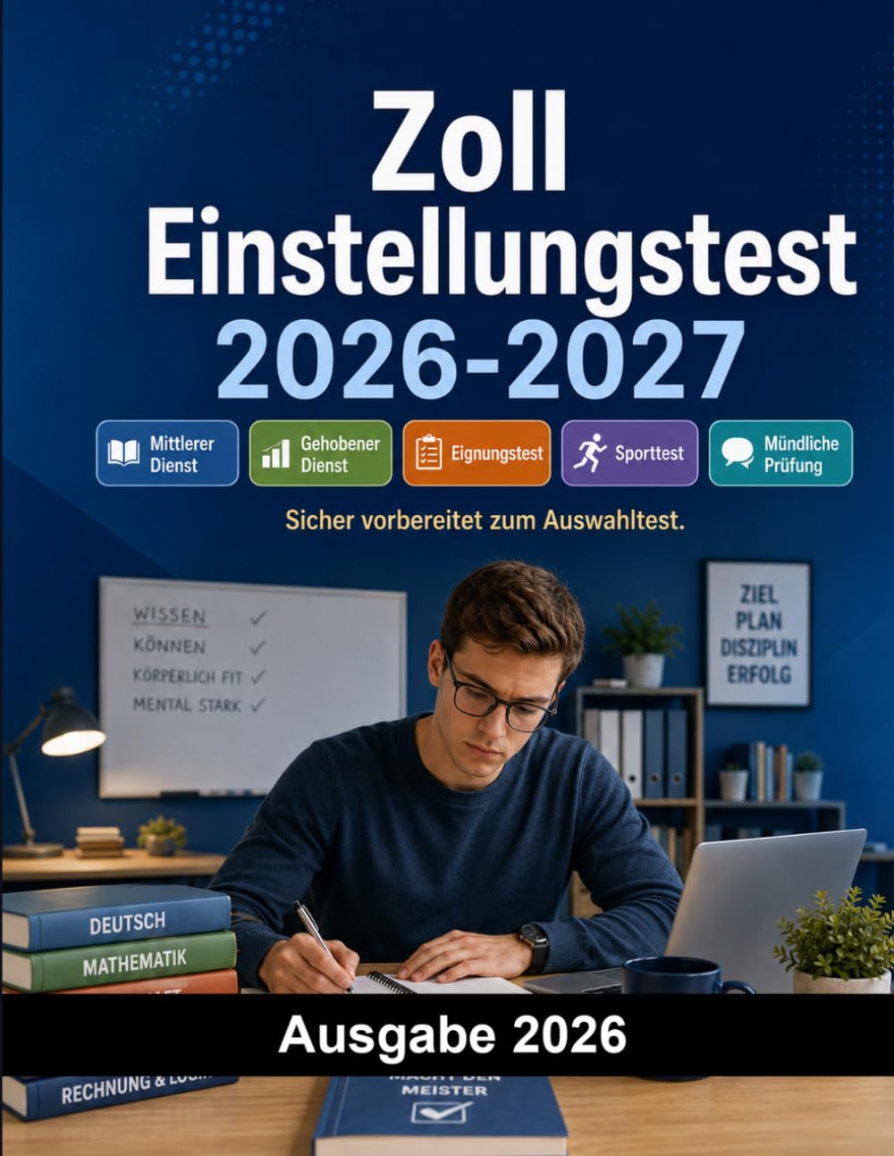 Zoll Einstellungstest: Der komplette Testtrainer für das Zoll Auswahlverfahren: mittlerer und gehobener Dienst, Eignungstest, Sporttest, mündliche Prüfung und Aufgaben mit Lösungen