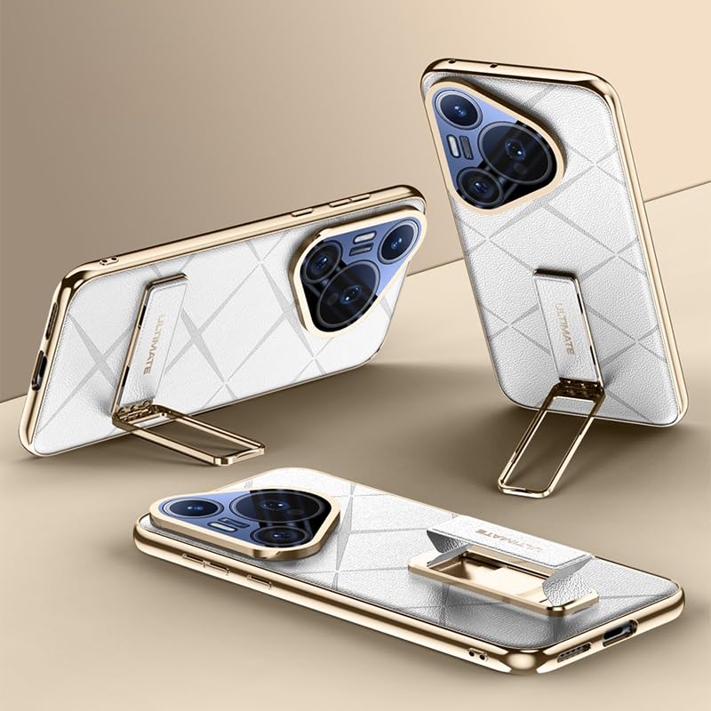 Coque Huawei Pura 70 Pro béquille 2 en 1 blanche pour regarder vos vidéos partout en mains libres