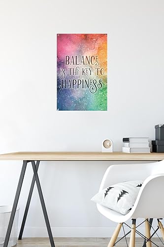 Vista 11 de Trends International Brigid Ashwood - Balance is the Key Wall Poster, 22.37" x 34.00", Premium Poster & Push Pin Bundle