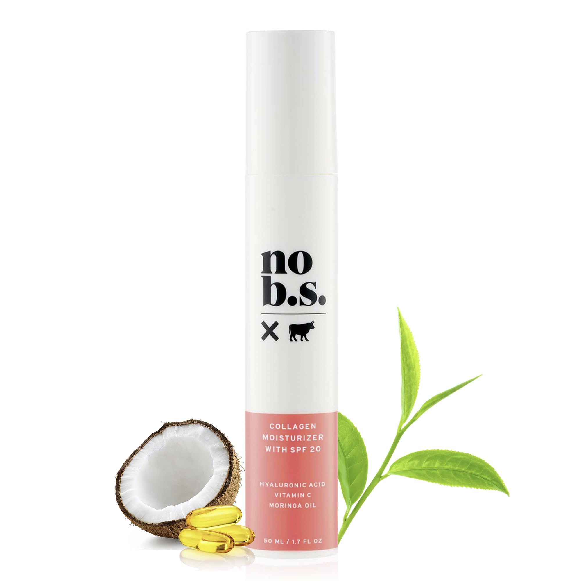 No B S Face Moisturizer With SPF 20. Daily Face Moisturizers For Women. Anti-Aging Face Sunscreen Cream. Collagen Cream. Moringa Oil. Vitamin E. Clean Ingredients. Potent Formulas.