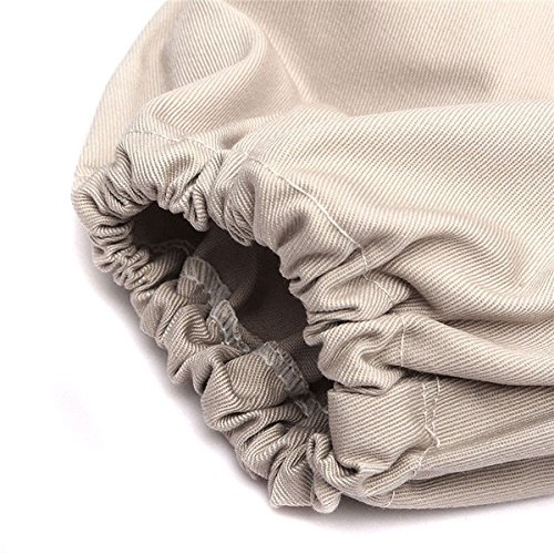 Tuta da apicoltore in puro cotone Tuta apribile Tuta spaziale resistente Guanti per ape ventilati in pelle - L