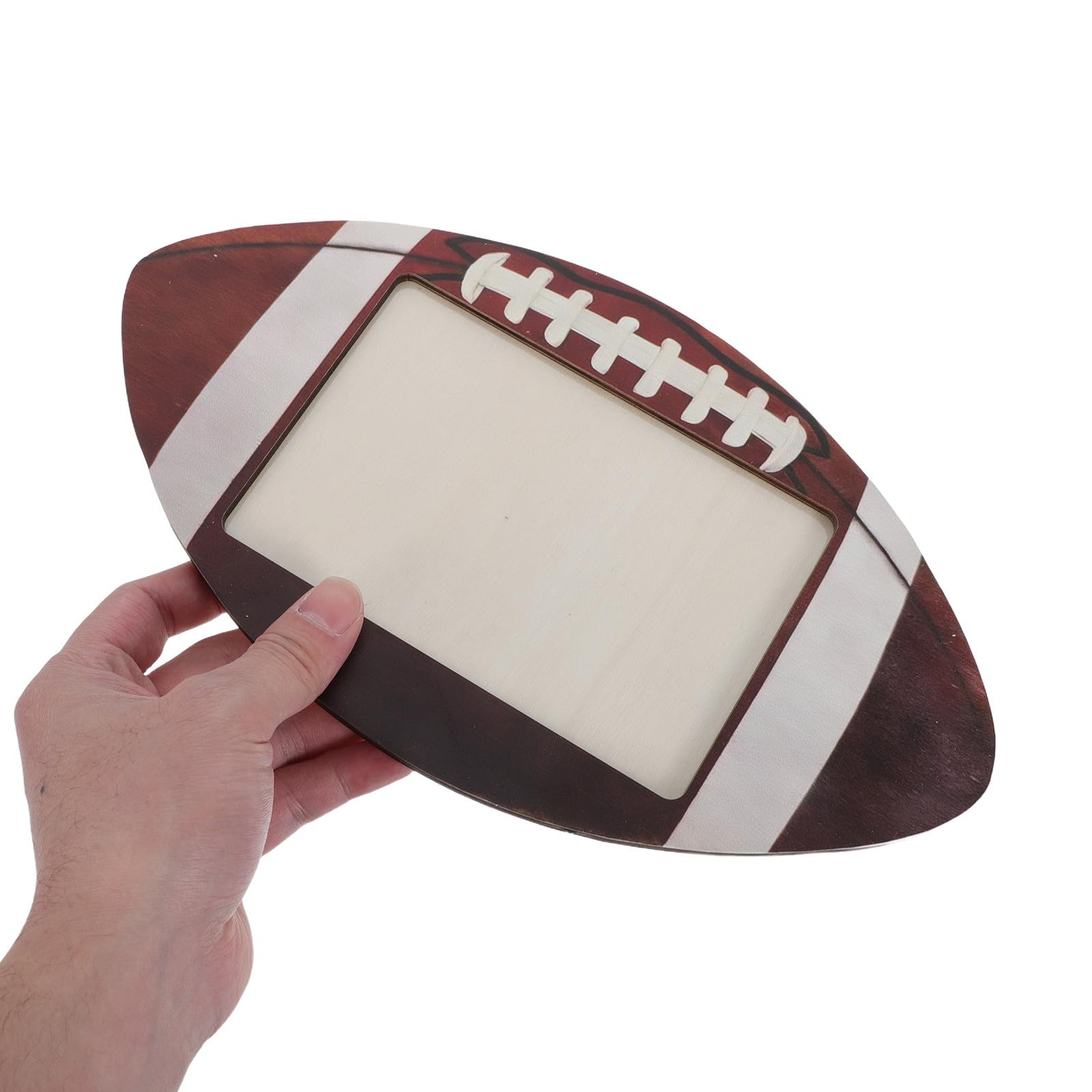 BESTonZON 6 Piezas Marco de Fotos de Madera Marrón de 6x4 Pulgadas para Escritorio con Diseño Deportivo, Decoración Rústica Versátil y Duradera para Eventos Deportivos y Fiestas