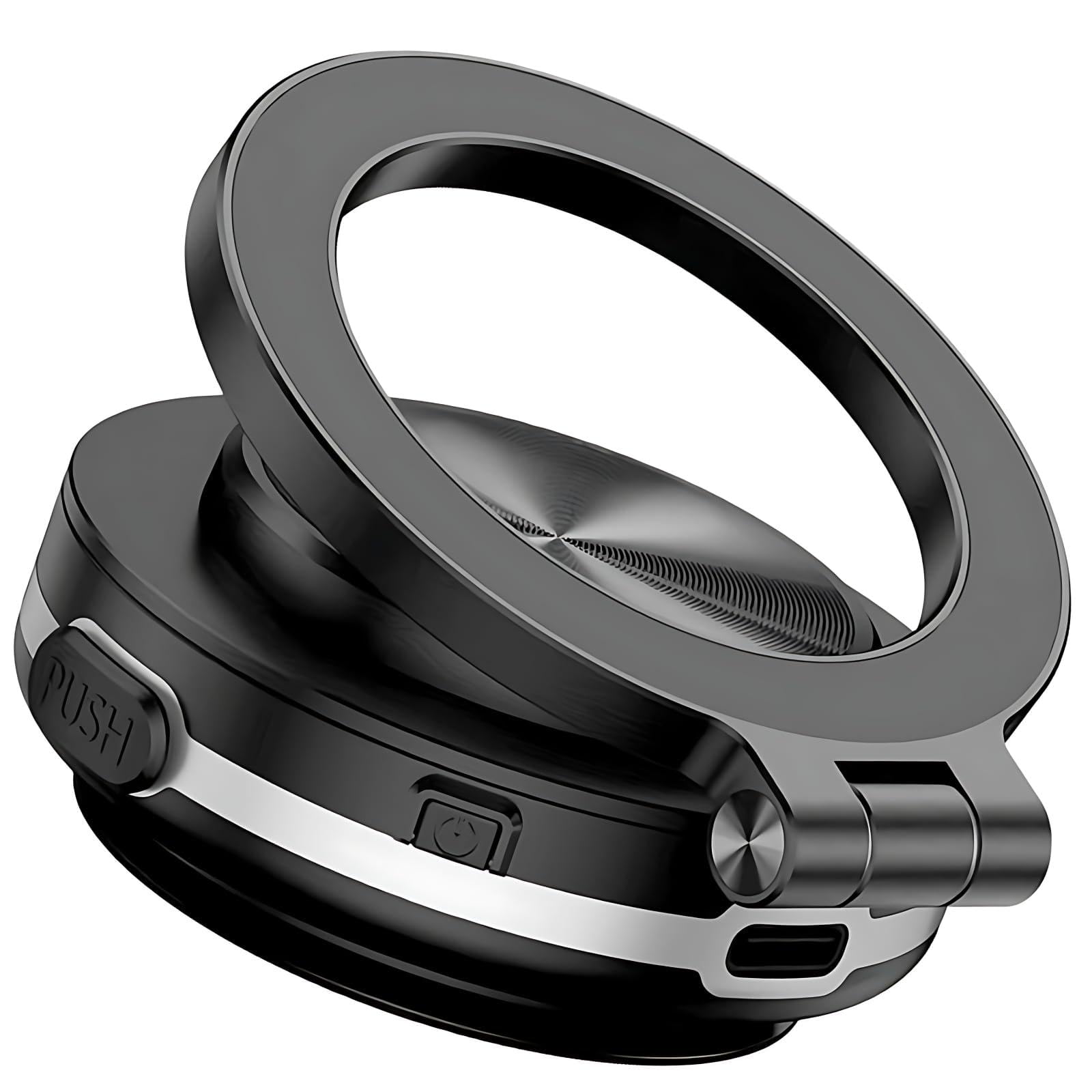 Soporte giratorio plegable con ventosa magnética al vacío, rotación de 360° para teléfono eléctrico MagSafe