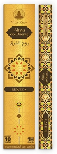 Incenso Vila Zen Linha Árabe Alma do Oriente Com 10 Varetas