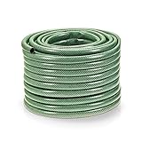 UV und Algenbeständig 50 Meter Kreuzgewebe Gartenschlauch - 3/4 Zoll - dunkelgrün