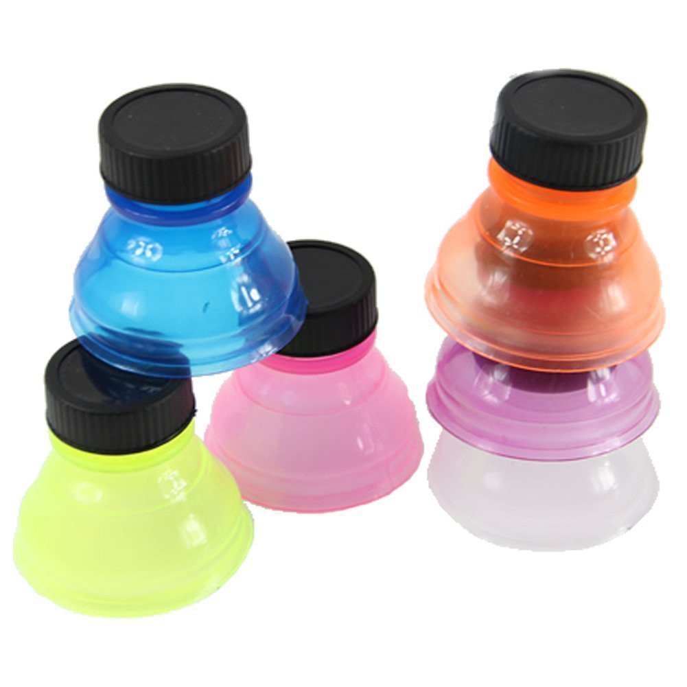 Handy Gourmet 6-Pack Resealable Tops Can Converter, 2.16" X 2.36" X 2.36", multi