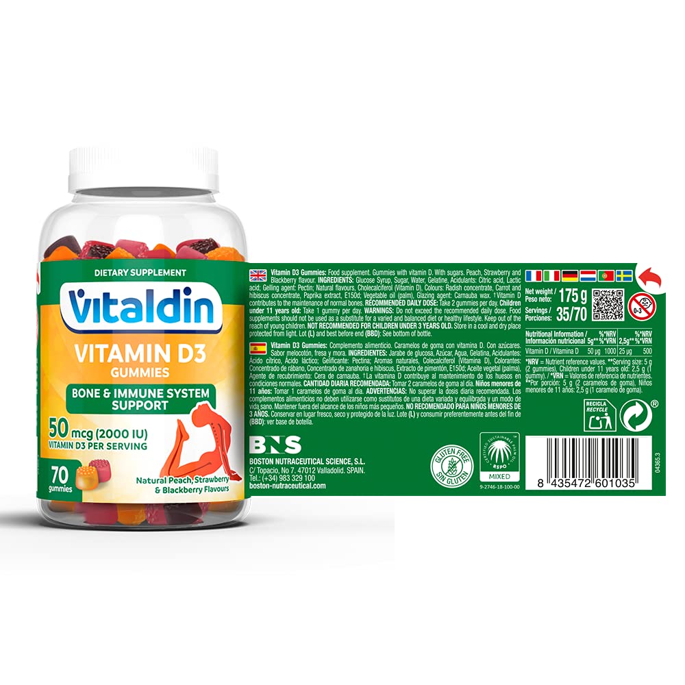 Buy VITALDIN Vitamin D3 Gummies 2.000 IU per Serving 70 Chewable