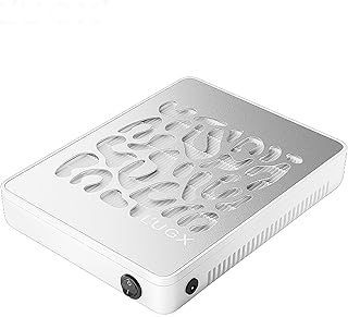 L'UGX Professional Nail Dust Collector with 30 Pieces Filter Paper, Powerful Dust Collector Nail Salon, Nail Vacuum Cleane...