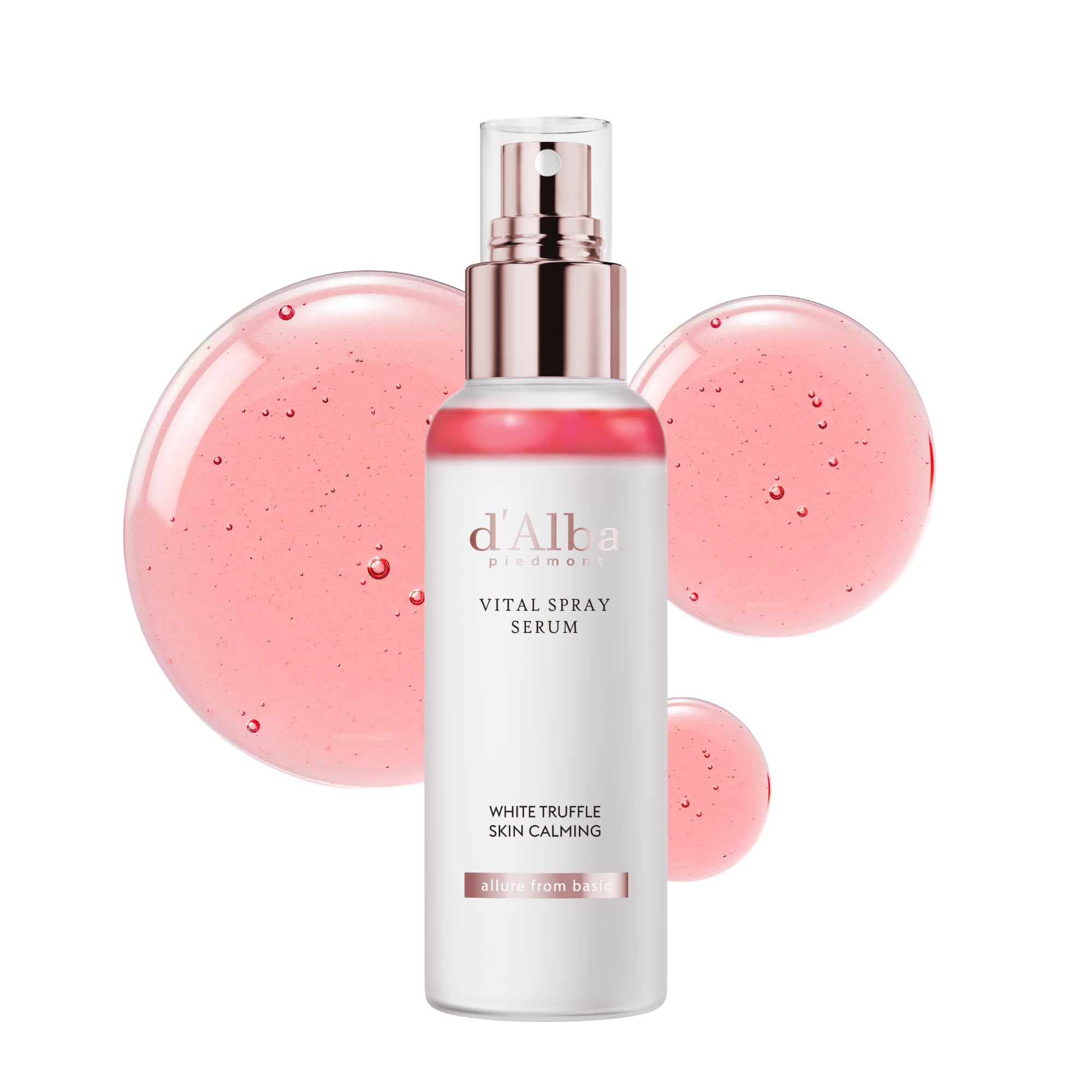 d'Alba White Truffle Vital Spray Serum, 3.4 fl oz (100 ml), Korean Official Genuine Product, Moisturizing Care, Serum, Lotion, Oil, Serum, Beauty Essence, Shiny Skin, Dry Skin, Elasticity, Vegan