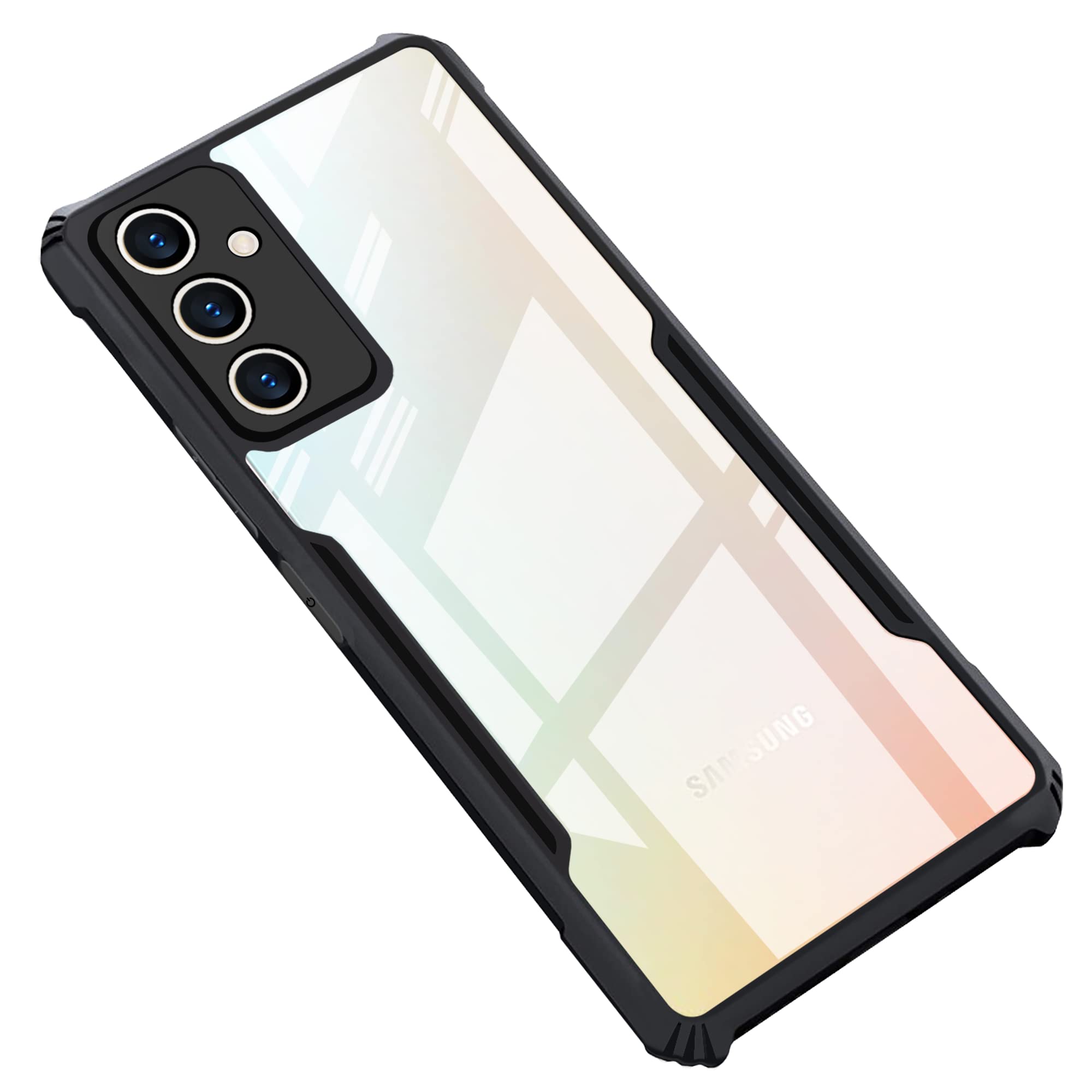 CEDO Samsung Galaxy A34 (5G) Back Case Cover | Camera Protection Shockproof Bumper-Edge | Acrylic Crystal Clear 360 Degree Protection TPU+PC | Transparent Eagle Back Case Cover (Black) (B0BYHXZ5NQ) Amazon Price History, Amazon Price Tracker